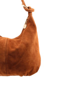 Borsa a spalla da donna scamosciata