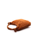 Borsa a spalla da donna scamosciata