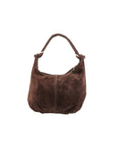 Borsa a spalla da donna scamosciata