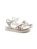 Sandalo donna con dettagli glitter