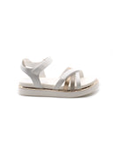 Sandalo donna con dettagli glitter