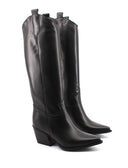 Stivale texano alto in pelle da donna