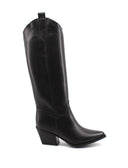 Stivale texano alto in pelle da donna