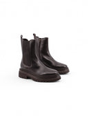 Stivalletto nero con suola chunky donna