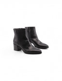 Stivaletto ankle boot nero in pelle