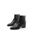 Stivaletto ankle boot nero in pelle