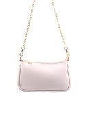Venus-2 borsa in pelle con catena oro