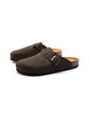 Sabot da uomo in vera pelle