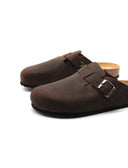 Sabot da uomo in vera pelle