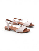 Sandalo in pelle con cinturino da donna