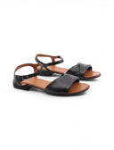 Sandalo in pelle con cinturino da donna