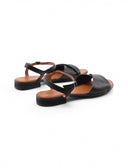 Sandalo in pelle con cinturino da donna