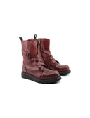 Biker boot in vera pelle da donna