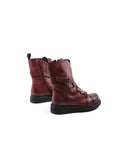 Biker boot in vera pelle da donna