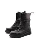 Biker boot in vera pelle da donna