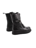 Biker boot in vera pelle da donna