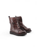 Biker boot in vera pelle da donna