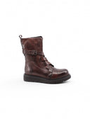 Biker boot in vera pelle da donna