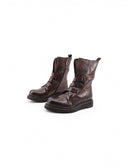 Biker boot in vera pelle da donna