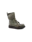 Biker boot in vera pelle da donna