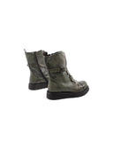 Biker boot in vera pelle da donna