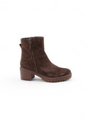 Stivaletto con tacco a blocco e plateau