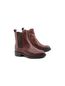 Stivaletto in pelle con zip da donna