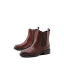 Stivaletto in pelle con zip da donna