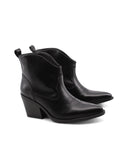Stivaletto texano nero da donna