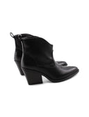 Stivaletto texano nero da donna
