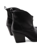 Stivaletto texano nero da donna