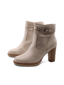 Stivaletto beige da donna