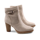Stivaletto beige da donna