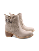Stivaletto beige da donna