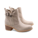 Stivaletto beige da donna