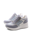 Sneaker con zeppa da donna