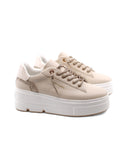 Sneaker platform con glitter e strass
