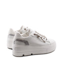 Sneaker platform con glitter e strass