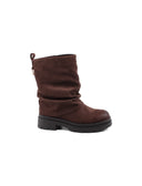 Stivaletto biker con risvolto da donna
