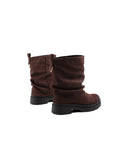 Stivaletto biker con risvolto da donna