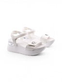 Sandalo platform con velcro da donna
