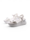 Sandalo platform con velcro da donna