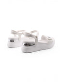 Sandalo platform con velcro da donna
