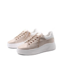 Sneaker platform con lacci gioiello