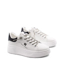 Sneaker platform con lacci gioiello