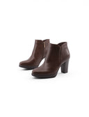 Stivaletto ankle boot con plateau donna