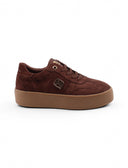 Sneaker platform in tessuto da donna