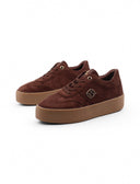 Sneaker platform in tessuto da donna