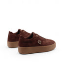 Sneaker platform in tessuto da donna