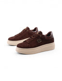 Sneaker platform in tessuto da donna
